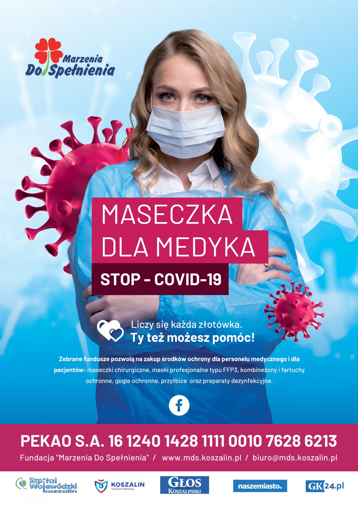 Plakat "Maseczka dla medyka"