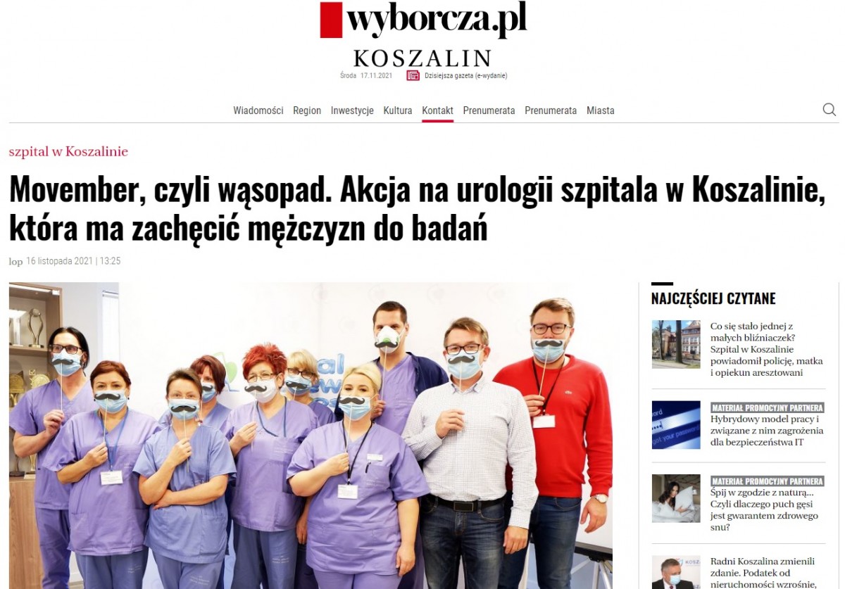 Akcja z wąsem - Gazeta Wyborcza