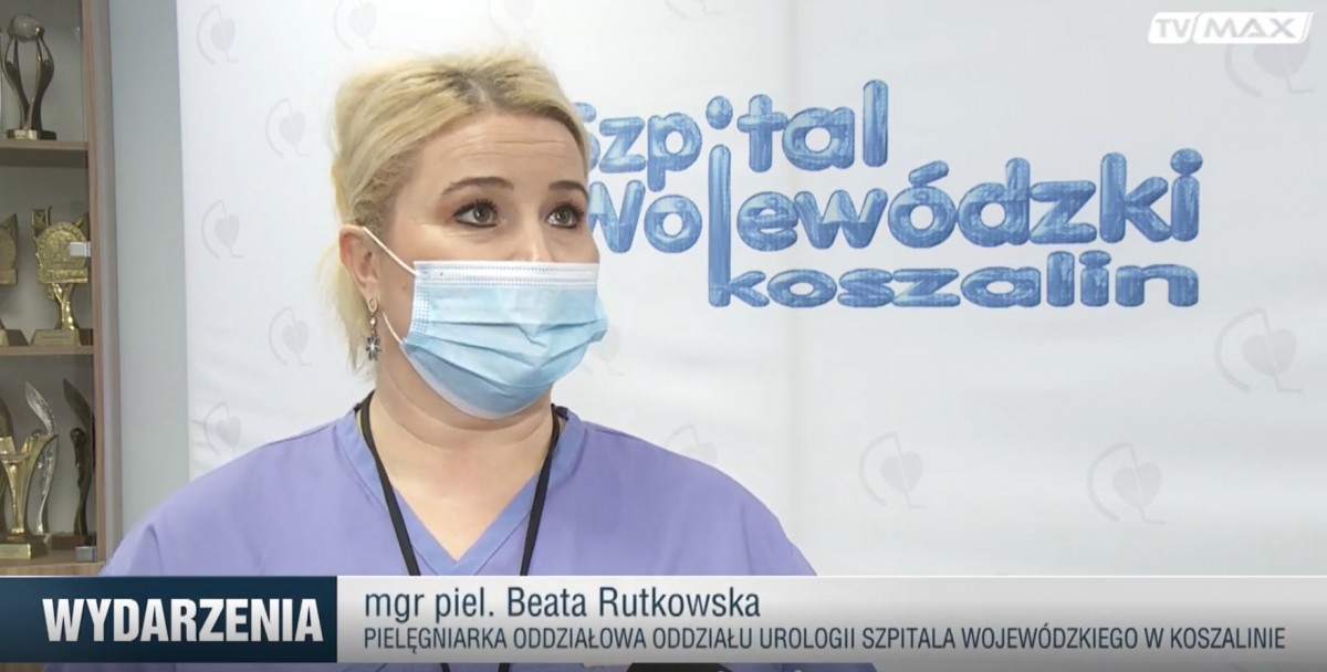 Wywiad z Beatą Rutkowską Pielęgniarką Oddziałową Urologii - informacja medialna TV MAX