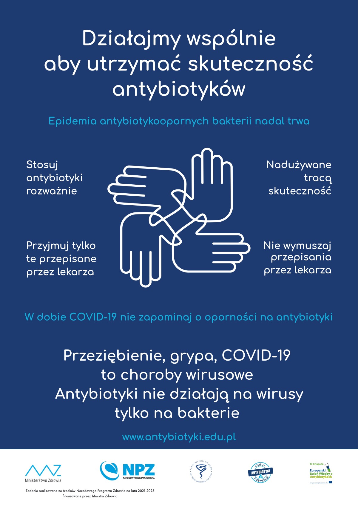 Tydzień Wiedzy o Antybiotykach - plakat